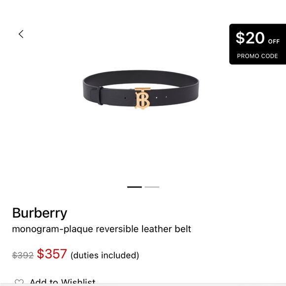 MENS BURBERRY BELT FITS 32 UP!!! - Picture 2 of 4